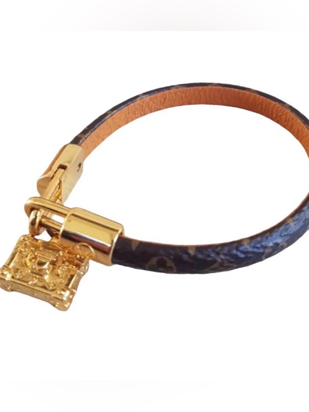 🔥Louis Vuitton Malle Charm Bracelet with Gold Hardware Retail 39+🔥 - Picture 11 of 15
